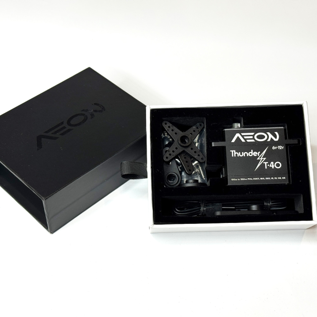 Aeon RC Thunder T-40 Brushless, Multi-Protocol, Event-Driven 6v-12V programmable servo