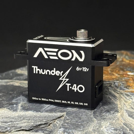 Aeon RC Thunder T-40 Brushless, Multi-Protocol, Event-Driven 6v-12V programmable servo
