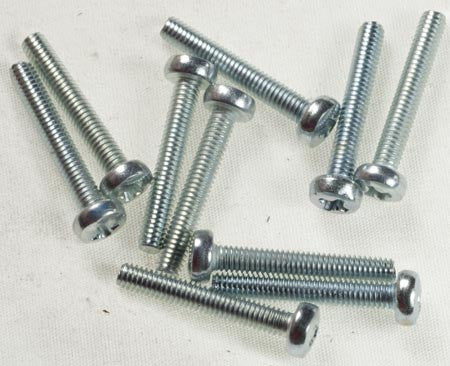 0039-1 2.5 x 14mm Phillips Machine Screw - Pack of 10